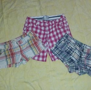Lot of name brand plaid shorts